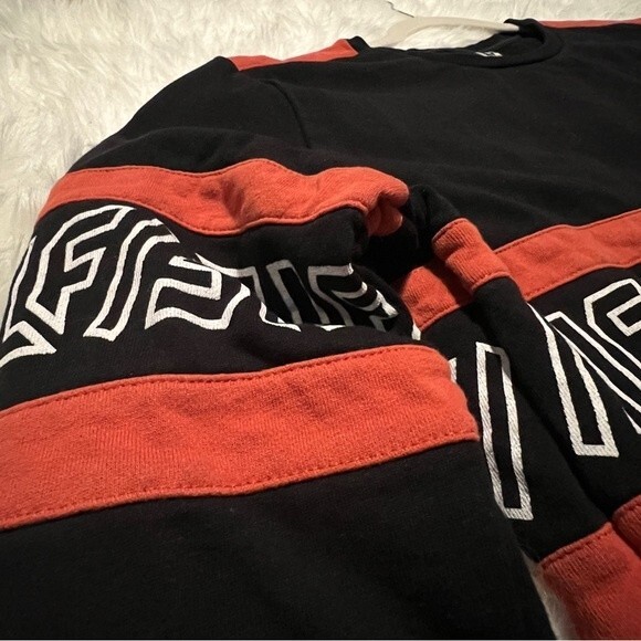 LF the Brand Cotton Logo Sweatshirt Orange Black - Picture 6 of 8